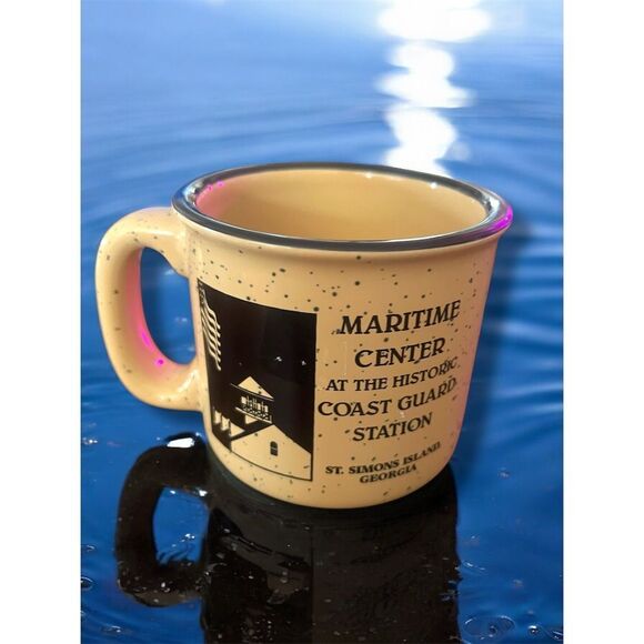 Maritime Center Historic Coast Guard Station St. Simon’s Island GA Coffee Mug - Picture 2 of 10